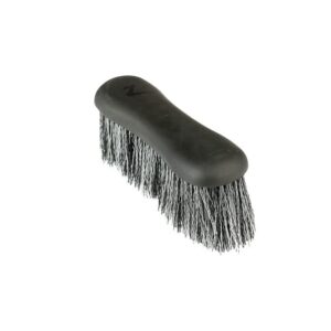 horze soft grip dandy brush - long bristles - black - one size