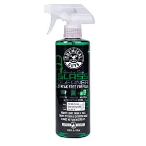 chemical guys cld_202_16 signature series glass cleaner (works on glass, mirrors, navigation screens & more; car, truck, suv and home use), ammonia free & safe on tinted windows, 16 fl oz, green