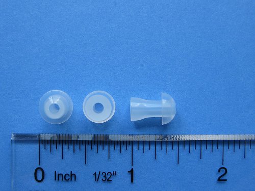 10 Small Soft Replacement Mushroom Domes Eartips Compatible with Axon F-998, F-139, F-136, F-16P F-16 F-18 F-22 F-28, K-36, A-3, X-136, X-168, V-93, V-99 BTE (Behind The Ear) and Pocket Hearing Aids