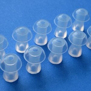 10 Small Soft Replacement Mushroom Domes Eartips Compatible with Axon F-998, F-139, F-136, F-16P F-16 F-18 F-22 F-28, K-36, A-3, X-136, X-168, V-93, V-99 BTE (Behind The Ear) and Pocket Hearing Aids