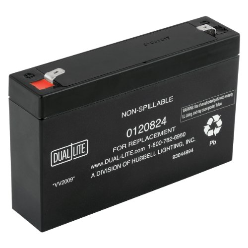 Dual-Lite 0120824 Approved 6-volt 7-7.2Ah 3.4-Amp for 90-Minute New SLA Battery