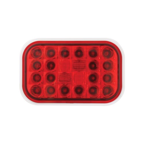 GG Grand General 77182 Red Rectangular Pearl 24-LED Stop/Turn/Tail Sealed Light