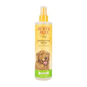 burt's bees for pets natural deodorizing spray for dogs | best dog spray for smelly dogs | made with apple & rosemary | cruelty free, sulfate & paraben free, ph balanced for dogs - made in usa, 10 oz