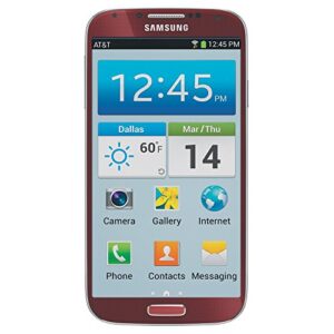 samsung galaxy s4 sgh-i337 4g cell phone, 16gb, red, at&t