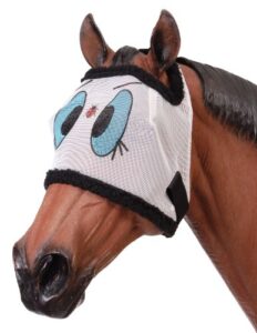 tough 1 novelty ladybug mesh fly mask, yearling/pony, multicolor