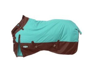 tough-1 1200d snuggit turnout 300g 72in turquoise
