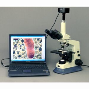 40x-1600x doctor vet lab compound microscope + 10ma usb camera windows & mac os
