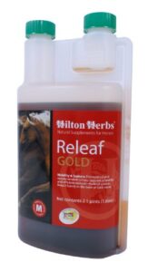 hilton herbs releaf gold herbal mobility supplement for horses, 2.1pt bottle