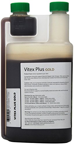 Hilton Herbs Vitex Plus Gold Herbal Cushing's Support for Horses, 2.1pt Bottle