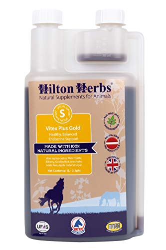 Hilton Herbs Vitex Plus Gold Herbal Cushing's Support for Horses, 2.1pt Bottle