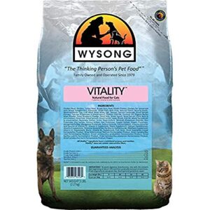 wysong vitality adult feline formula dry diet cat food - 5 pound bag