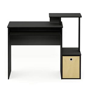 Furinno Econ Multipurpose Home Office Computer Writing Desk, Black/Brown