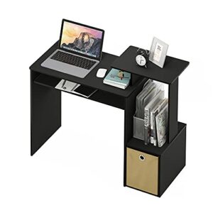 Furinno Econ Multipurpose Home Office Computer Writing Desk, Black/Brown