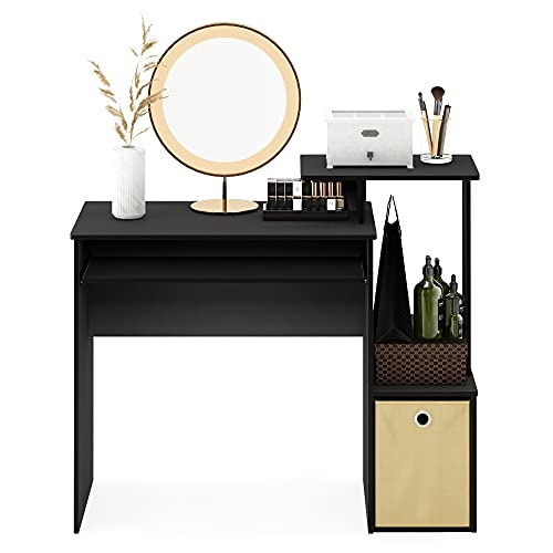 Furinno Econ Multipurpose Home Office Computer Writing Desk, Black/Brown