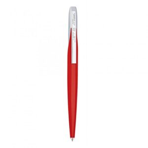s.t 444102 jet 8 dupont ballpoint pen, oil-based, fire red