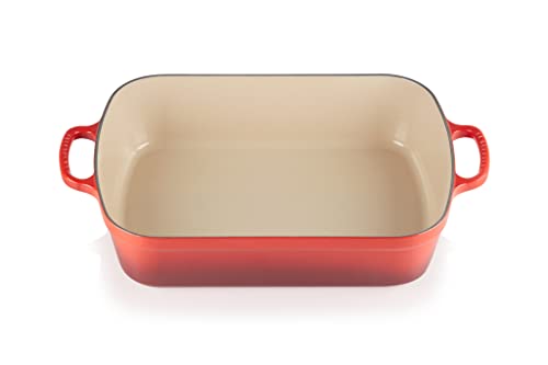 Le Creuset Enameled Cast Iron Signature Rectangular Roaster, 7 qt. (12.8" x 18.7"), Cerise