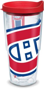 tervis made in usa double walled nhl montreal canadiens insulated tumbler cup keeps drinks cold & hot, 24oz, colossal