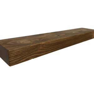 Joel's Antiques, Floating Shelf, Mountable, Rustic, Solid Wood, Pine, Medium Brown, Chunky, (3" x 7" x 36")