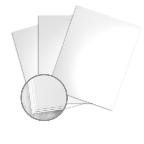 Kromekote White Paper - 8 1/2 x 11 in 12 pt Cover Glossy C/1S 200 per Package