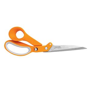 fiskars amplify razoredge fabric shears, 10 inch, orange