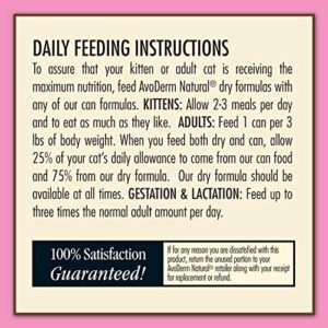 Avoderm Natural Grain Free Wet Cat Food, Chicken Chunks Entrée In Gravy, 3 Oz Cans, Case Of 24