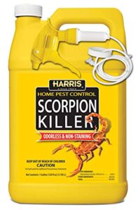 harris scorpion killer, liquid spray with odorless and non-staining extended residual kill formula (gallon)