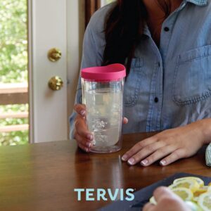 Tervis Made in USA Double Walled Dinosaurs Insulated Plastic Tumbler Cup Keeps Drinks Cold & Hot, 16oz, Clear