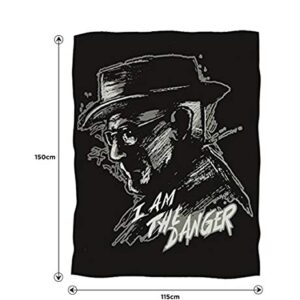 Breaking Bad I Am The Danger Lightweight Fleece Throw Blanket | 45 x 60 Inches