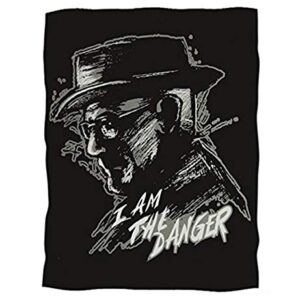 Breaking Bad I Am The Danger Lightweight Fleece Throw Blanket | 45 x 60 Inches