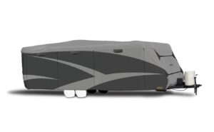 adco 52245 designer series sfs aqua shed travel trailer rv cover - 28'7 inch - 31'6 inch, gray