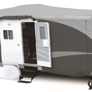 ADCO 52245 Designer Series SFS Aqua Shed Travel Trailer RV Cover - 28'7 Inch - 31'6 Inch, Gray