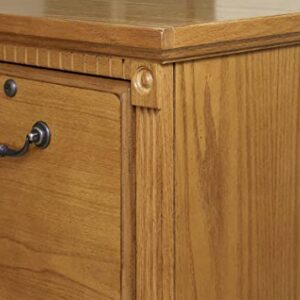 Martin Furniture Huntington Oxford 4-Drawer File Cabinet, Wheat Finish, Fully Assembled