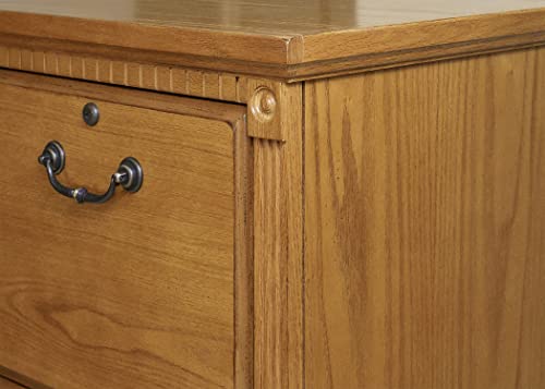 Martin Furniture Huntington Oxford 4-Drawer File Cabinet, Wheat Finish, Fully Assembled