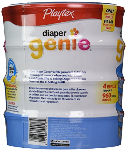 Playtex Diaper Genie Disposal System Refills, 240 Count (Pack of 4)