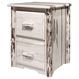 Montana Woodworks Montana Collection 2-Drawer File Cabinet, Clear Lacquer Finish