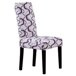 Monsoon Pacific Villa Fabric Dining Chairs (Set of 2), Berry Print, Purple