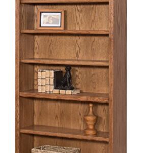 Martin Furniture Huntington Oxford 72" Open Bookcase, Wheat Finish, Fully Assembled