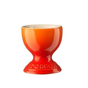 le creuset stoneware egg cup, 2", flame