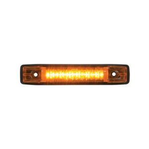 gg grand general 77650 amber thin line 6-led marker and clearance sealed light, amber/amber