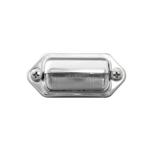 GG Grand General 81735 White 2-LED License/Utility Sealed Light with Chrome Housing