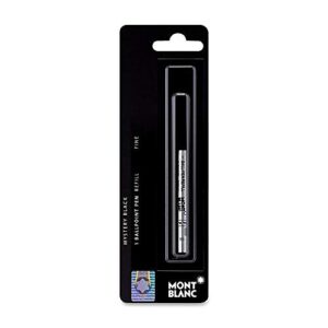 mont blanc ballpoint pen refills, fine point, black ink (mnb107869)