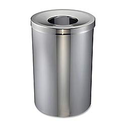 genuine joe 30 gallon stainless steel trash receptacle