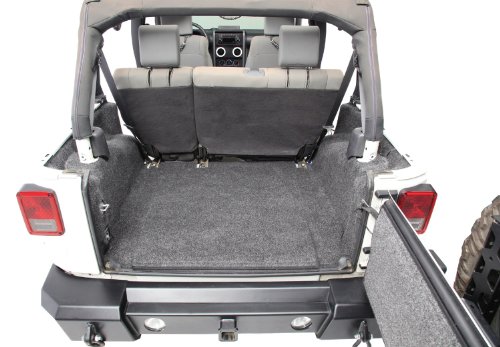 Bedrug - Jeep Cargo Kit | 2007 - 2010 Jeep Wrangler JK 2 Door, Cargo Liner w/ Tailgate & Tub Liner | Grey - 5 pc. | BRJK07R2