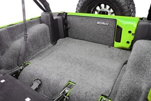 bedrug - jeep cargo kit | 2011 - 2018 jeep wrangler jk 2 door, cargo liner w/ tailgate & tub liner | grey - 5 pc. | brjk11r2