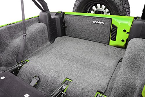 Bedrug - Jeep Cargo Kit | 2011 - 2018 Jeep Wrangler JK 2 Door, Cargo Liner w/ Tailgate & Tub Liner | Grey - 5 pc. | BRJK11R2