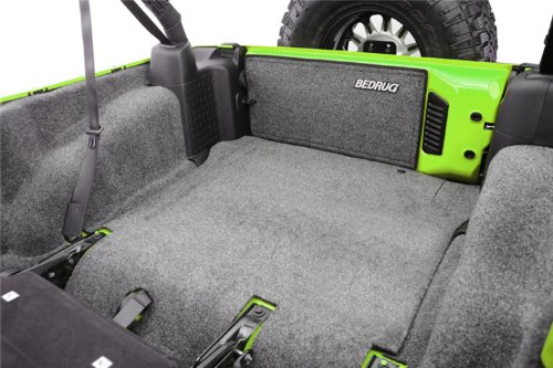 Bedrug - Jeep Cargo Kit | 2011 - 2018 Jeep Wrangler JK 2 Door, Cargo Liner w/ Tailgate & Tub Liner | Grey - 5 pc. | BRJK11R2