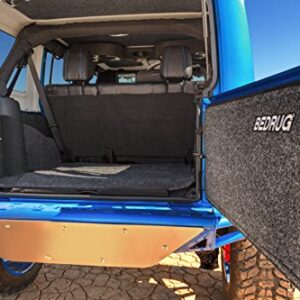 Bedrug - Jeep Cargo Kit | 2007 - 2010 Jeep Wrangler JK UNLTD 4 Door, Cargo Liner w/ Tailgate & Tub Liner | Grey - 5 pc. | BRJK07R4