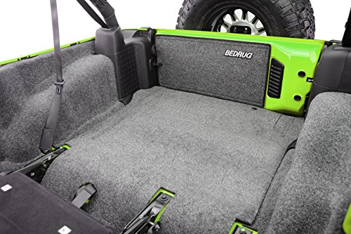 Bedrug - Jeep Cargo Kit | 2007 - 2010 Jeep Wrangler JK UNLTD 4 Door, Cargo Liner w/ Tailgate & Tub Liner | Grey - 5 pc. | BRJK07R4