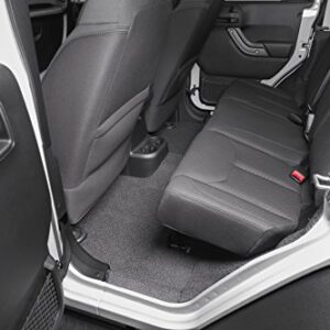 Bedrug - Jeep Bedtred | 2007 - 2010 Jeep Wrangler JK UNLTD 4 Door, Front Floor Liners (Includes Heat Shields) | Grey - 4 pc. | BTJK07F4