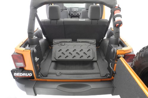 Bedrug - Jeep Bedtred | 2007 - 2010 Jeep Wrangler JK 2 Door, Cargo Liner w/ Tailgate & Tub Liner | Grey - 5 pc. | BTJK07R2